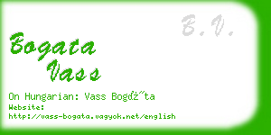 bogata vass business card